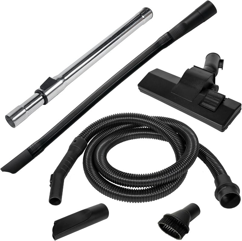 POWERTEC ملحق مكنسة المتجر وأداة الشق المرنة مجموعة 6 قطع لمكنسة الرطب والجاف مع مدخل 2-1/4 بوصة، مجموعة ملحقات مكنسة المتجر لتنظيف ورشة العمل وتفاصيل السيارة (70481) - Image 1